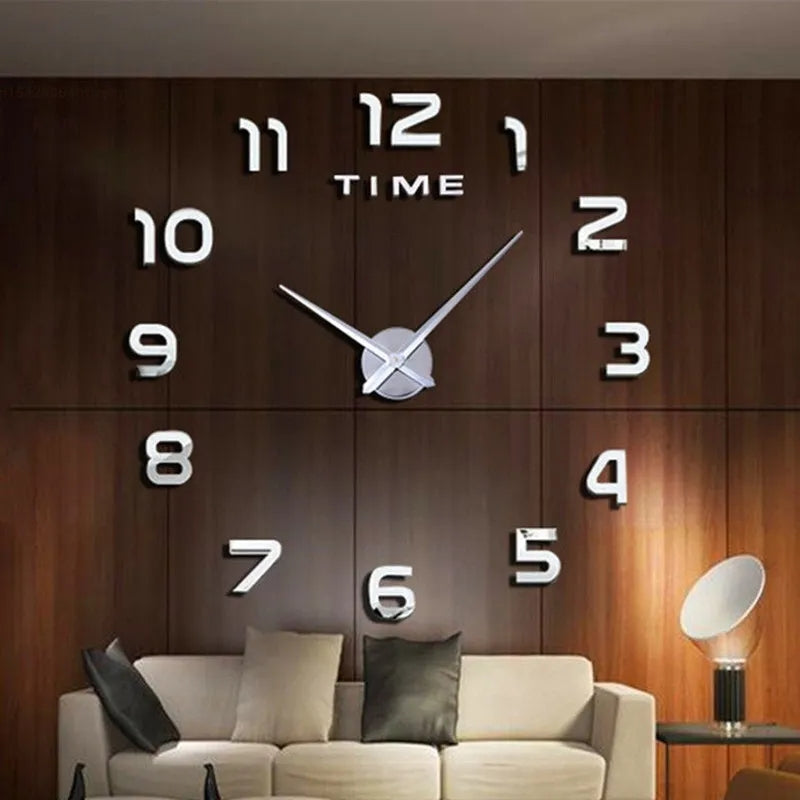 Giant 3D Stylish Frameless Wall Clock