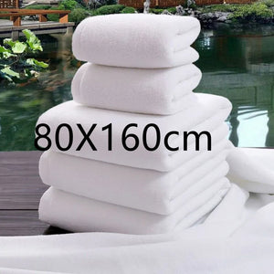 Luxury 100% Super Absorbent Cotton Bathroom Towels - White (XLarge)