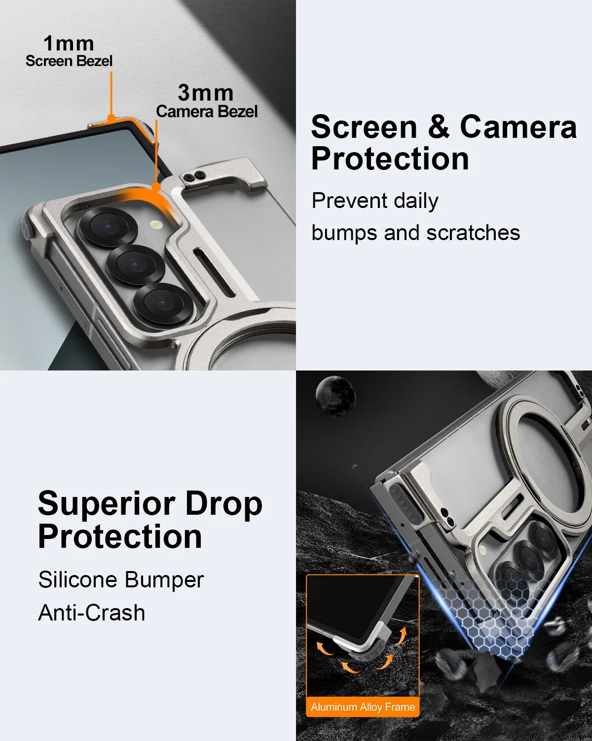 Dragon-Fold Titanium Frameless Samsung Galaxy Phone Case
