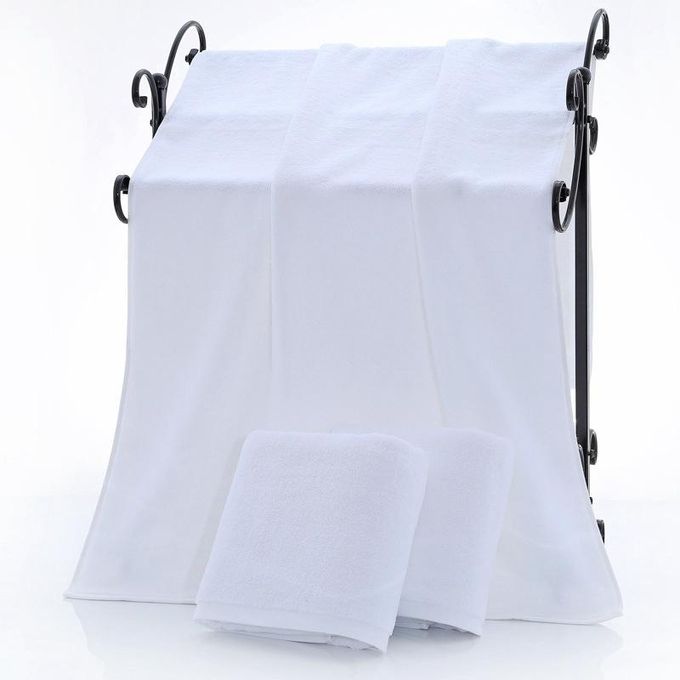 Luxury 100% Super Absorbent Cotton Bathroom Towels - White (Large)