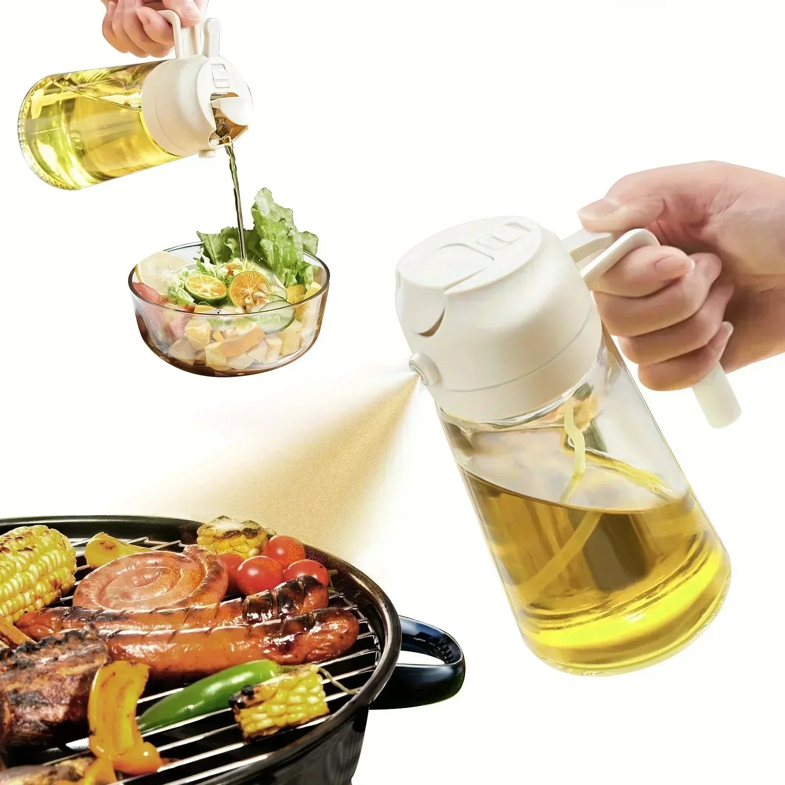 2 in 1 Refillable Oil Dispenser