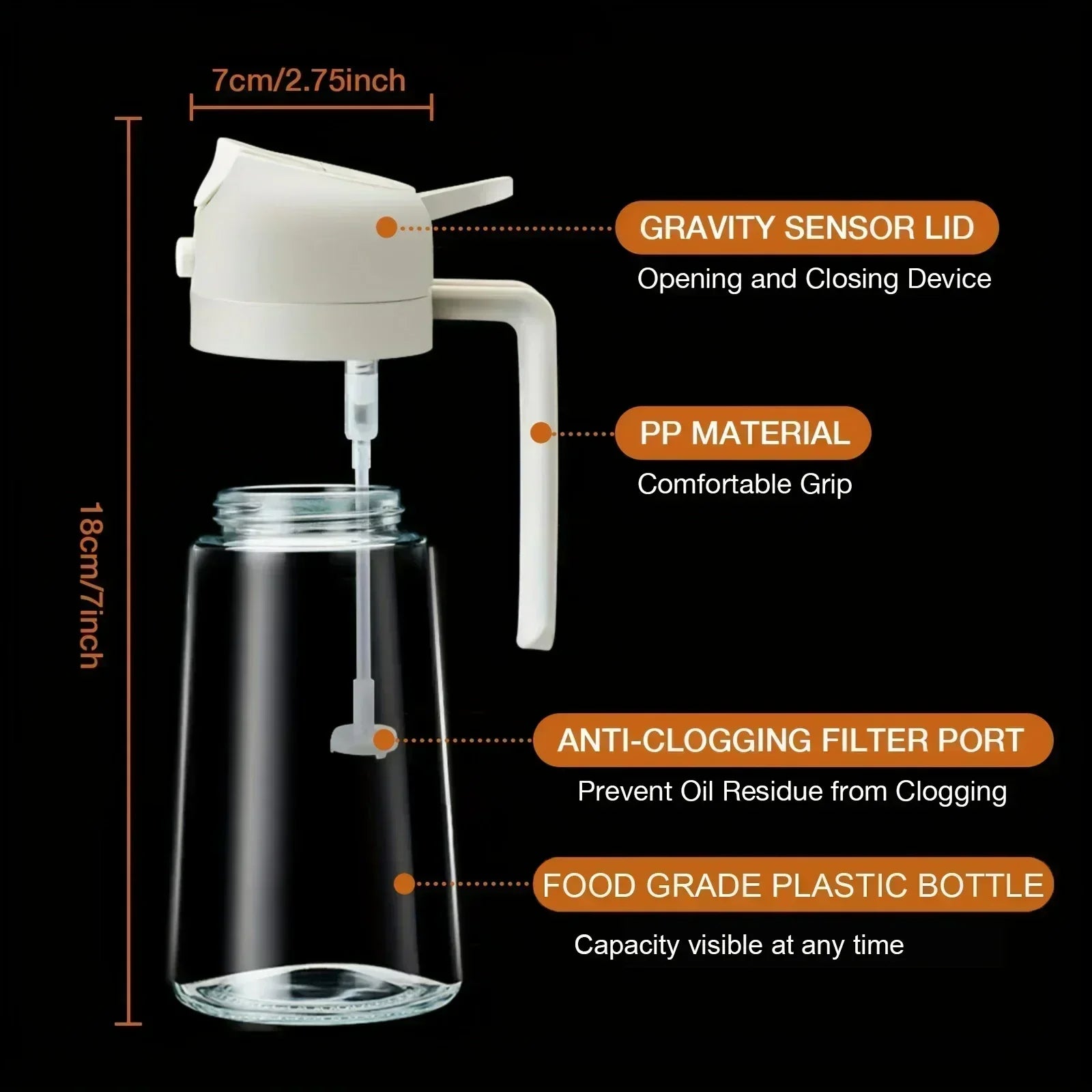 2 in 1 Refillable Oil Dispenser