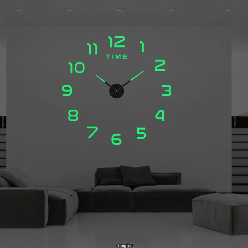 Giant 3D Stylish Frameless Wall Clock