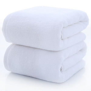 Luxury 100% Super Absorbent Cotton Bathroom Towels - White (Large)