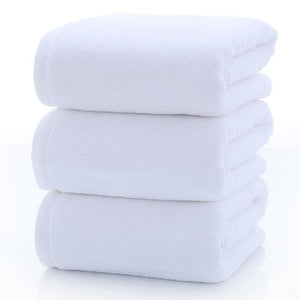 Luxury 100% Super Absorbent Cotton Bathroom Towels - White (Large)