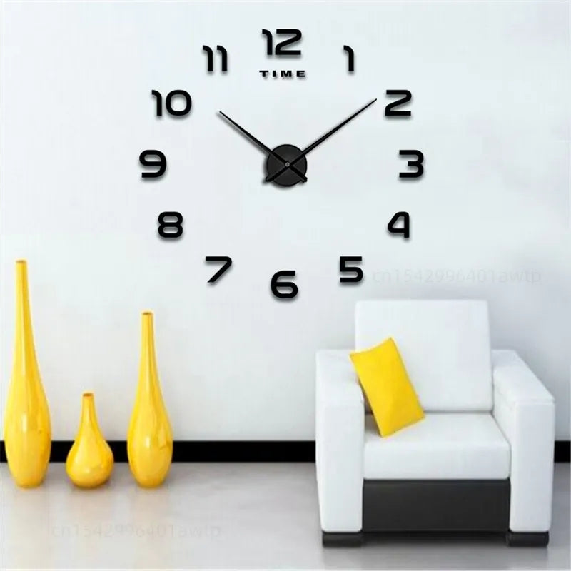 Giant 3D Stylish Frameless Wall Clock