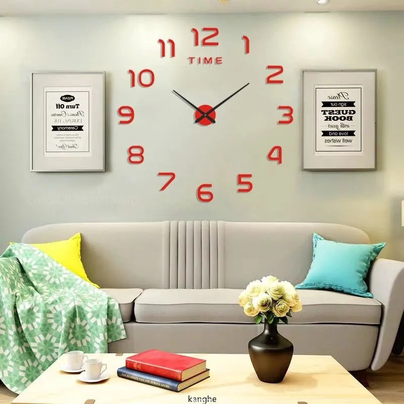 Giant 3D Stylish Frameless Wall Clock