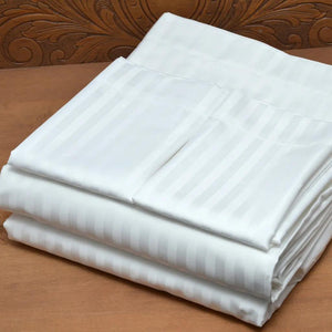 100% American Premium Cotton Bedsheet + 4 Pillowcases - 7 x 7 Grand King Size