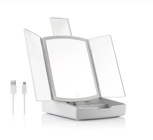 4-In-1 LED Light Mirror Make-up Organiser