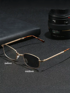 Golden Foldable Reading Glasses with Anti-fatigue Blue Light Protection