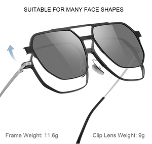 3 in 1 Magnetic Blue Light, Night Driving & Photochromic Glasses