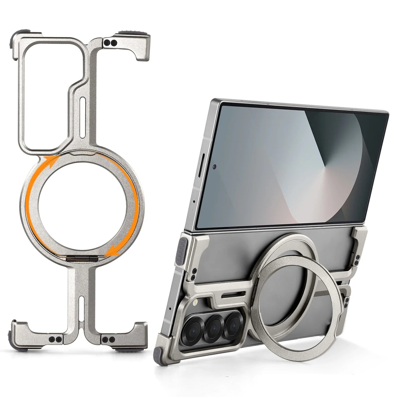 Dragon-Fold Titanium Frameless Samsung Galaxy Phone Case