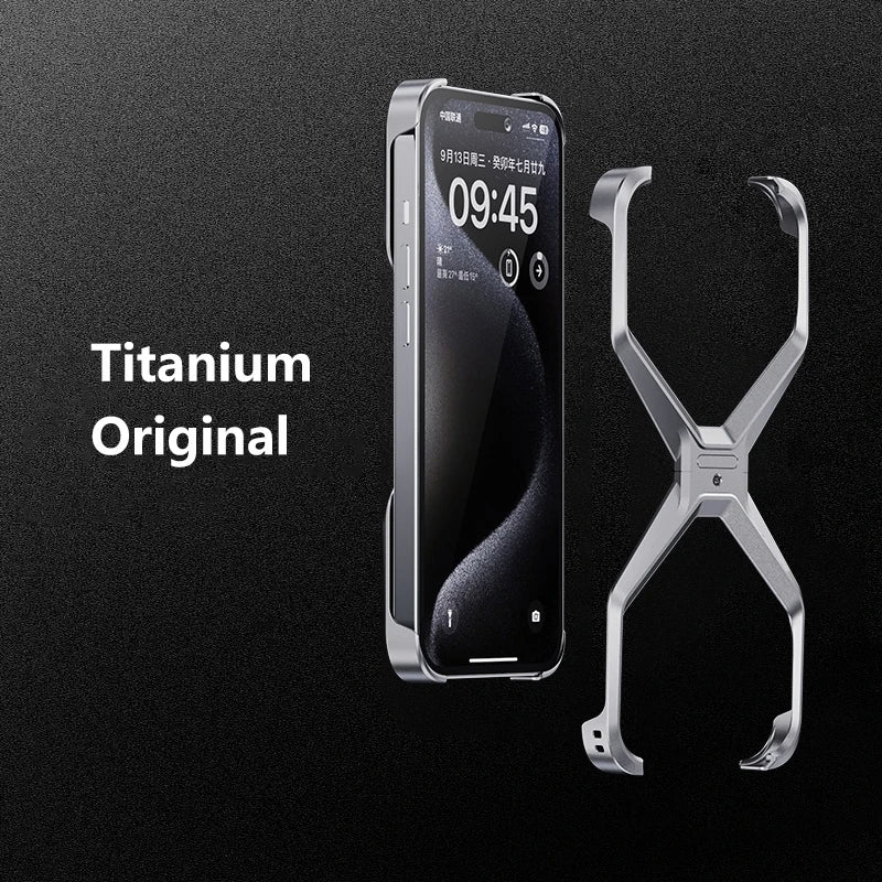 Hummer-X Titanium Rimless Armour Case for iPhone