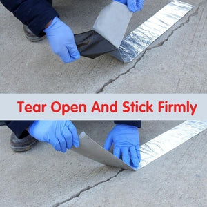 Magic Flex Tape - Self Adhesive Waterproof Aluminium Foil Leakage Seal Tape (10cm Wide x 5m Long)