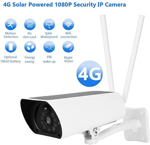 Solar Powered 4G Sim Card PTZ CCTV IP Camera With Wireless Connection