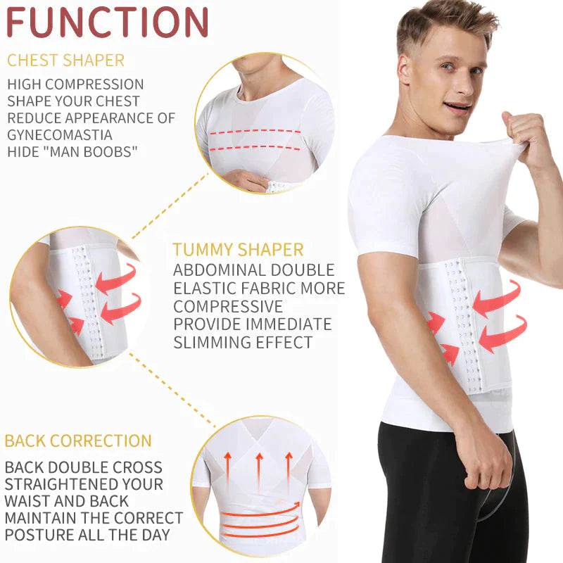 Xris Xross Extra Compression Body Shaper T-Shirt