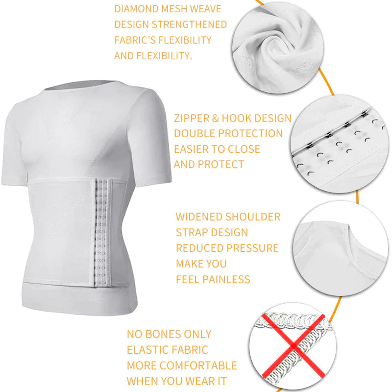 Xris Xross Extra Compression Body Shaper T-Shirt