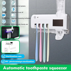 Solar UV Sterilizer Toothpaste Dispenser