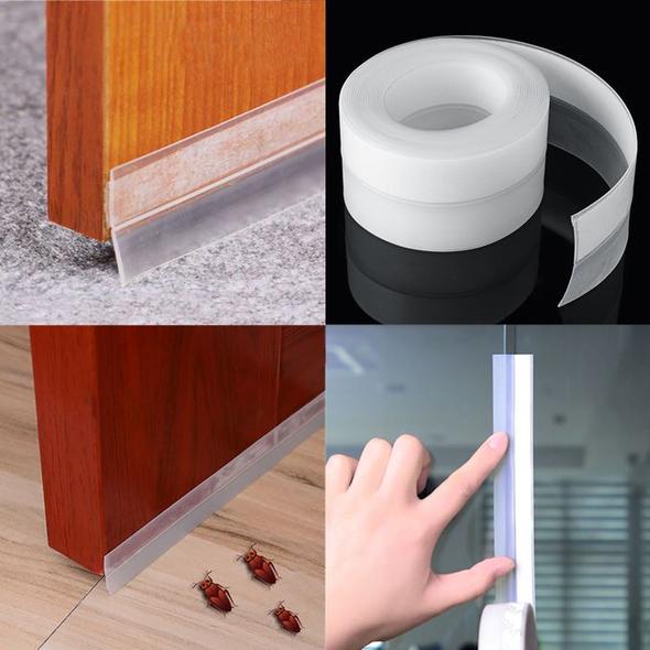 Self Adhesive Door/Windows Seal Strip Tape (Seal up-to 6 Doors)