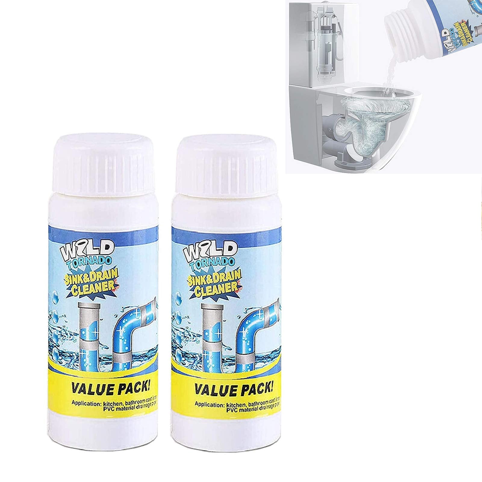 Instant Sink and Drain Cleaning Formular - 2pcs