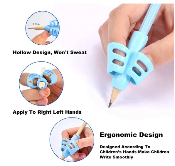 3PCS/Set Children Pencil Holder Pen Writing Aid Grip Posture Correction Tool