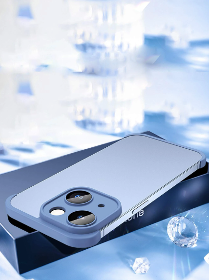 Frameless iPhone Bumper Case with Camera Lens Protector