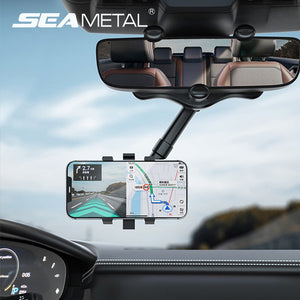 Multifunctional 360 Degree Adjustable Car Rearview Mirror Phone Holder